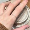 PANJBJ 925 Sterling Silber Zirkon Geometrie Ringe für Damen Extrem Feiner Minimalismus Büro Vielseitiger Schmuck Geschenk Dropshipping