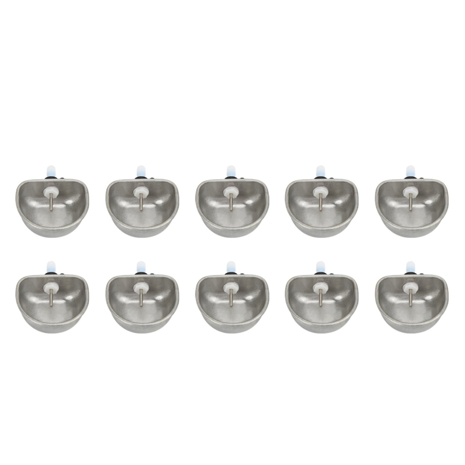 

10 шт. Обладнання для розведення кроликів із нержавіючої сталі з антипригарною соскою для питної води