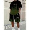 2 piece men's summer basketball training running set