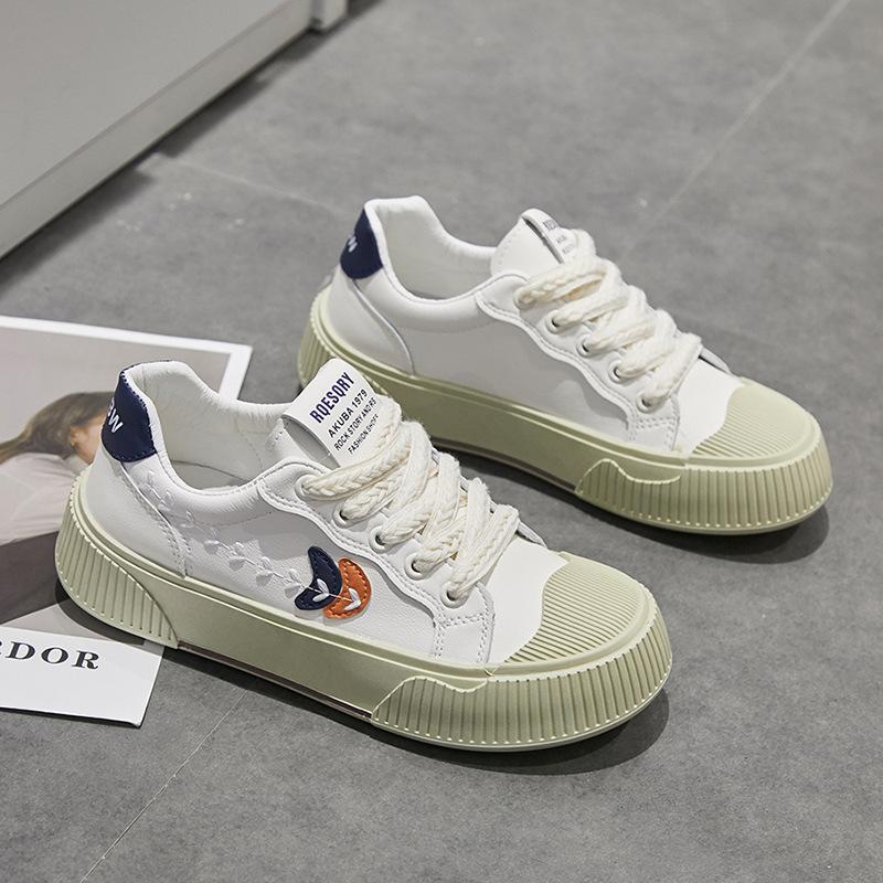 

2024 летние женские новые модные белые туфли в стиле ретро, ​​удобные кроссовки, повседневные кроссовки 40