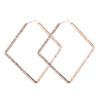 EH8239 European-American Exaggerated Square Copper Claw Bohemian Style Diamond Earrings for Women.