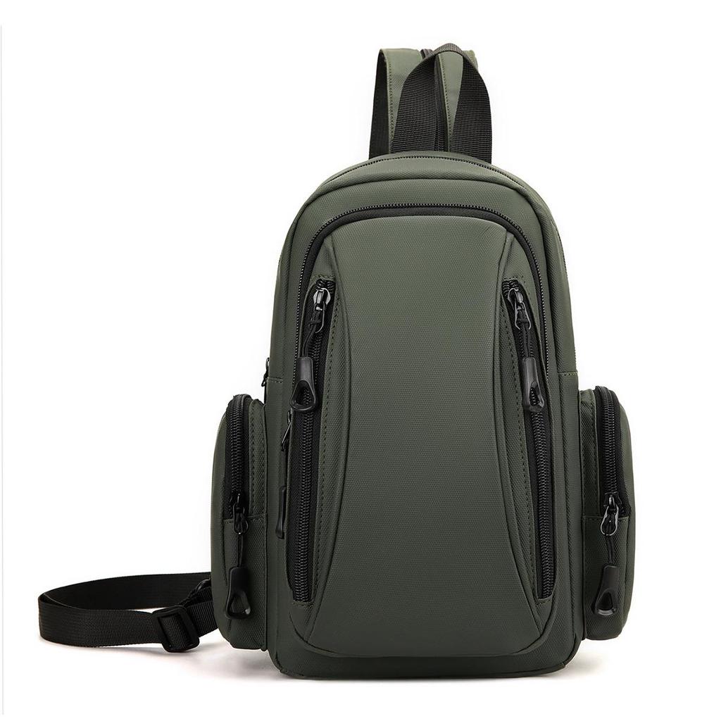 New Men's High-End Urban Minimalist Shoulder and Chest Bag