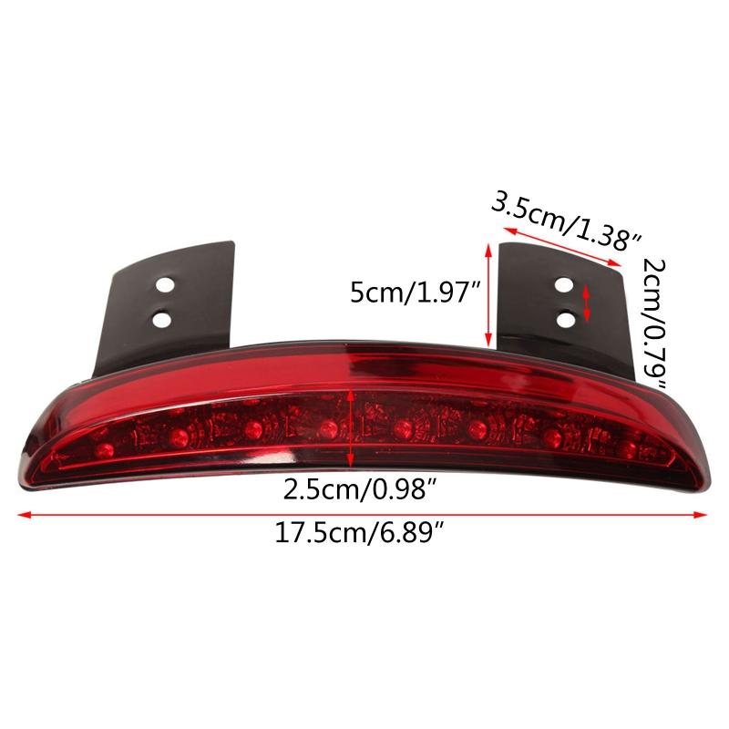 Taillight LED Tail Light Turn Signal Indicator Light Universal Motorcycle Rear  Edge Stop Lamp 12V for XL 883 1200