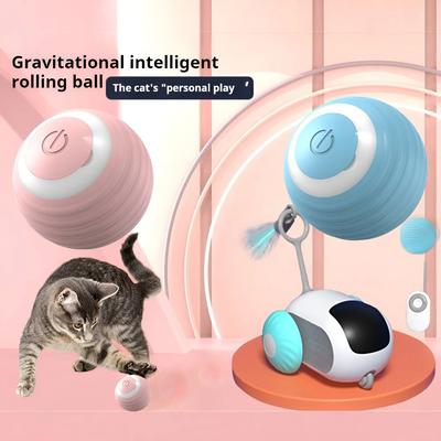 Interaktivní míč pro kočky Inteligentní domácí mazlíčky Hračky pro kočky Vnitřní automatické rolování Magic Ball Elektronická interaktivní hračka pro kočky Příslušenství ke hrám pro kočky