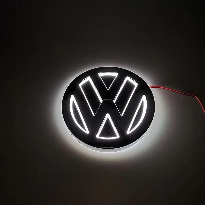 Suitable for car front and rear badge badge For VW 11cm 5D LED For Volkswagen VW logo light, front grille logo light, suitable f xn6