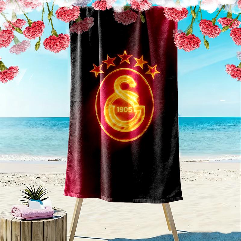 1pc Galatasaray SK Beach Towel, Outdoor Activities Perfect Summer Travel Supplies, As A Gift for Festivals