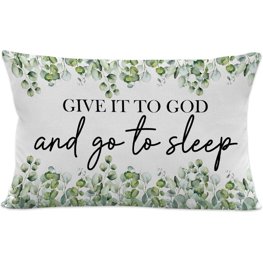 Christian Throw Pillow Covers, Christian Home Decor, Religious Bible Verse Scripture Decorative Pillowcases Cushion Cases for Home Bedroom Living