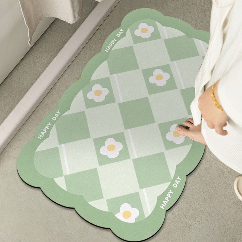 

Простой современный коврик для ванной двери из диатомовой грязи, мягкий влаговпитывающий туалетный нескользящий коврик, быстросохнущий коврик для туалета, износостойкий 40X60cm 15.7X23.6in