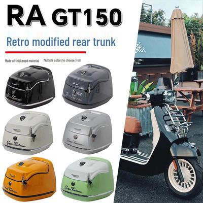 Compatible with RA GT150 Rear Box Modified Pedal Motorcycle Trunk Luggage Box Retro Accessories