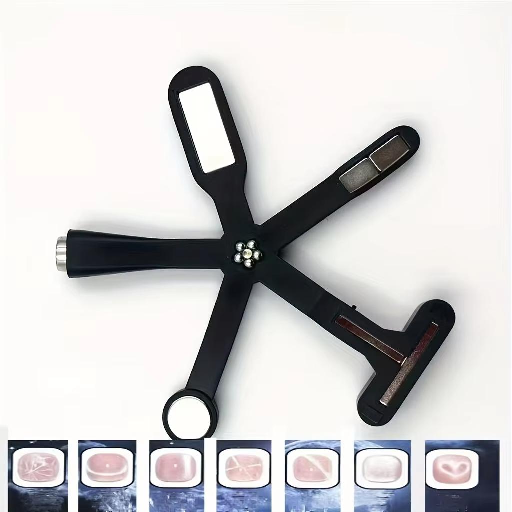 6in1 Pattern Nail Magnet Cat Eye Effect Side Light Half Moon Daisy Flower French Nail UV Attraction Magnets Manicure Nail Tools