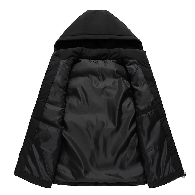 New Group Clothing Hooded Vest for Men and Women In Autumn and Winter with Fertilizer To Increase Thickening Sleeveless Cotton Vest Coat.