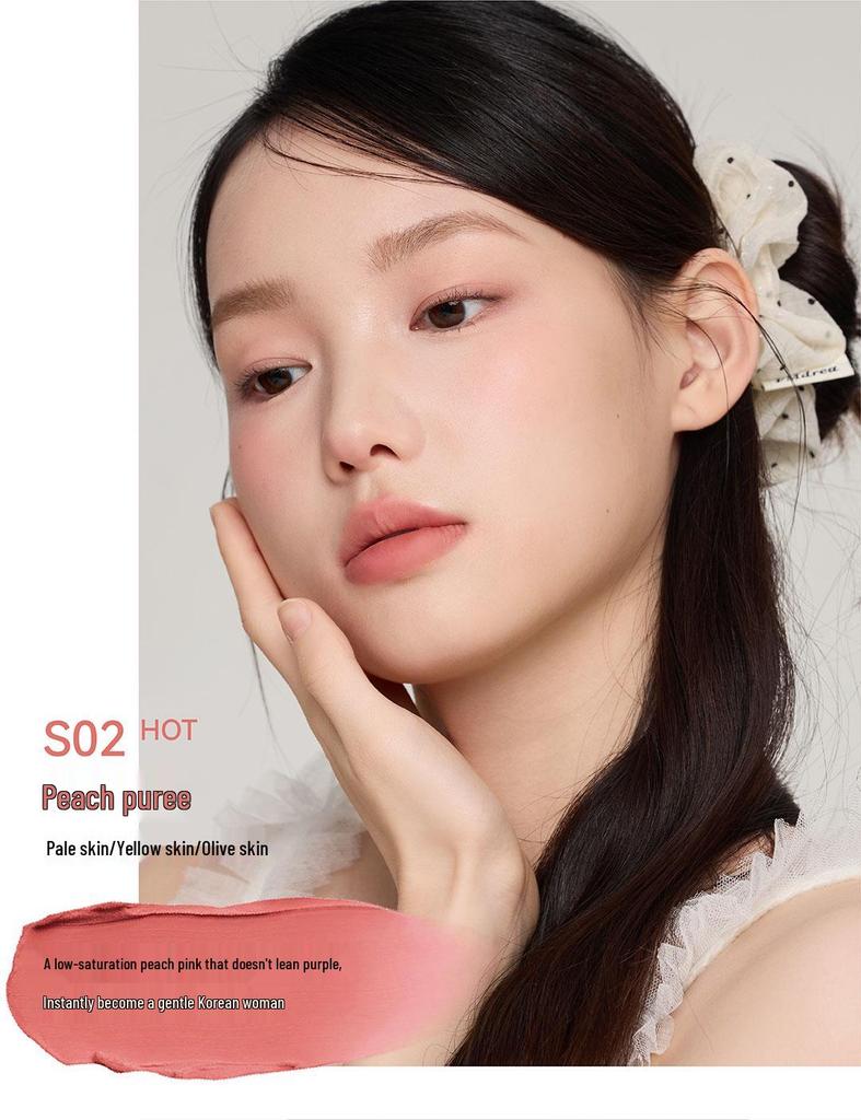 AZTK Non-Stick Matte Sherbet Lip Mud - Nude Color, Long-Lasting Lipstick