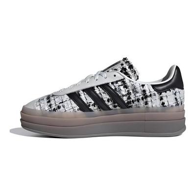 Gazelle Bold Tweed - Weiß Gummi Damen Sneaker Weiß-Zinn Kernschwarz Silber-Metallic JP5673
