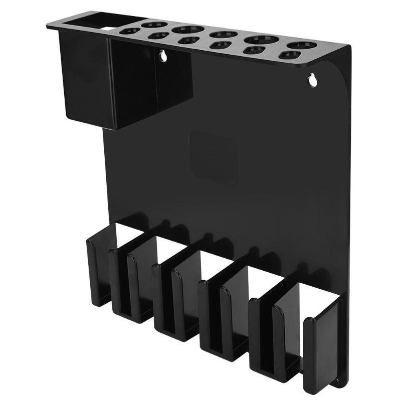 Wall Electric Clipper Rack Hair Trimmer Shaver Holder Mounted Hair Dryer Barber Storage Box Salon Practical Tool