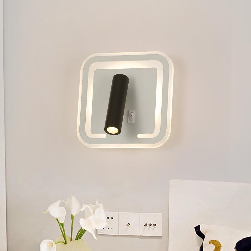 Rotatable LED Wall Lamp for Bedroom, Living Room, and Study