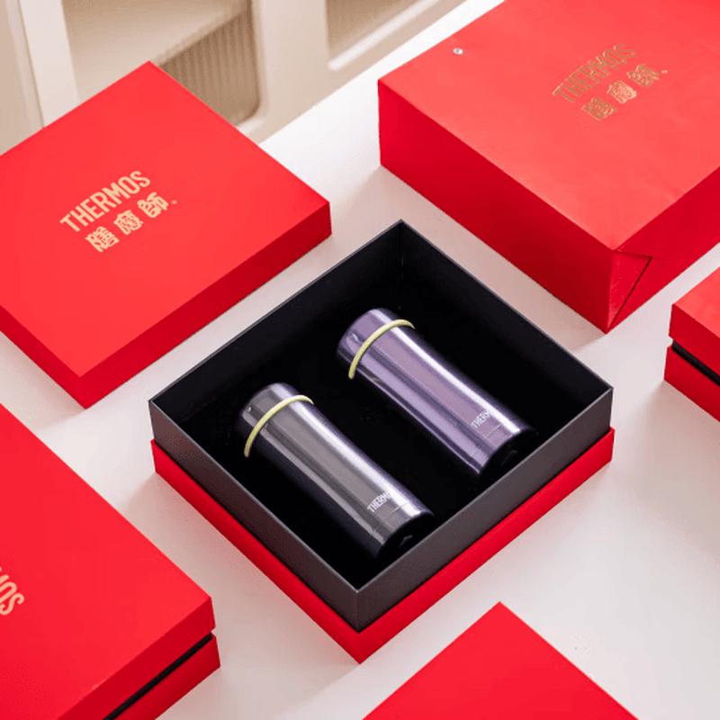 THERMOS TCCG06 400 мл Термокружка для чая из титана Подарочный набор