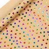 Papel de Presente Kraft Embossado de Luxo para Aniversários e Dia dos Namorados