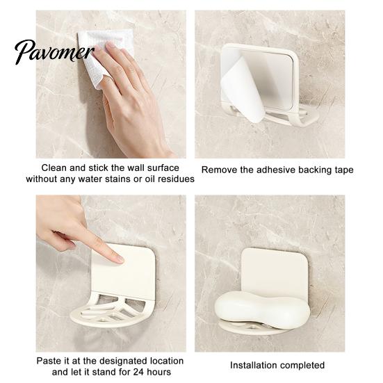 Kitchen Sink Sponge Holder Wall Mounted Flexible Holder, Traceless Adhesive Drain Rack, Space Storage Rack for Soap Saving Bendable And Countertop