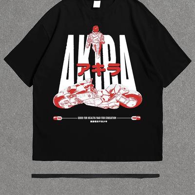 Akira Graphic T-Shirt Retro Grunge Anime Tee Shirt Japanese Neo-Tokyo Manga Cyberpunk Merch Akira 80s Sci-Fi Anime T Shirt
