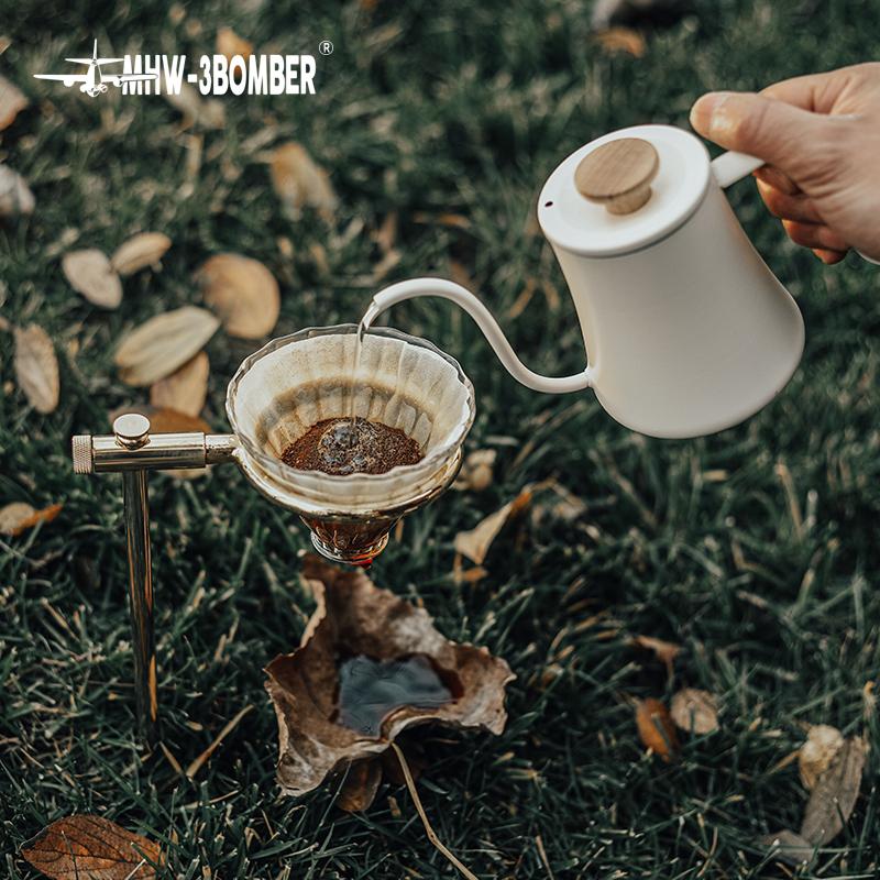 MHW-3BOMBER Disposable Coffee Filter Paper Pour Over Coffee Dripper Accessories Filters 2 Cone Paper 1-4 Cup Home Barista Tools