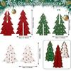 3 Pieces Mini Wooden Christmas Tree Decoration Tiny Christmas Tree Table Centerpieces Ornaments For Home Offices Fireplace