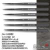 Aurochs Facial Brush 6 Natural Horsehair Nylon Plastic Watercolor Acrylic Japanese Nail 12-piece Ultra-fine Set, Brushes/6 Brushes, Paint, Model,