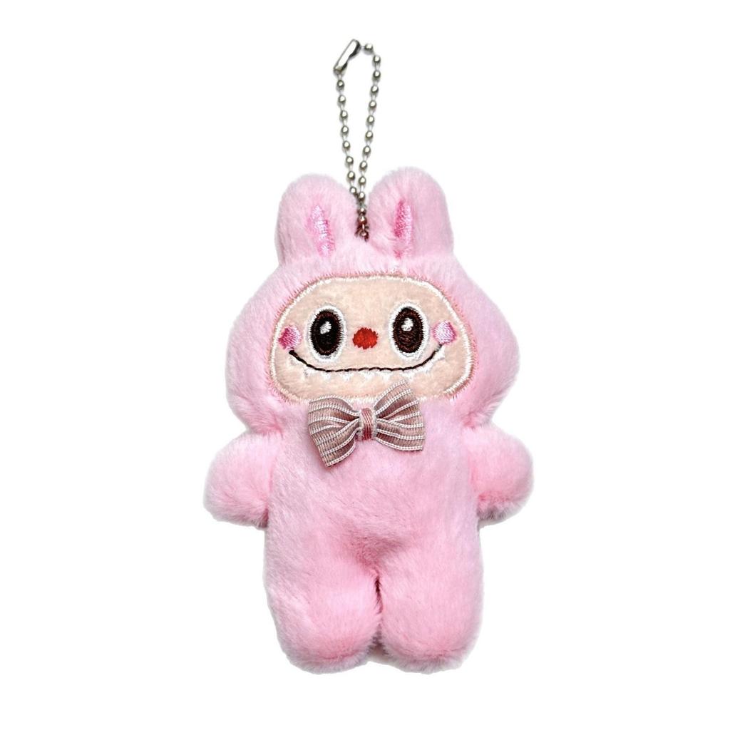 Cute Labubu Cartoon Plush Keychain Doll Accessory - Perfect for Bags, Clothes, Shoes, and Socks