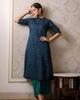 Indisches Designer Top Tunika Kurti Salwar Anzug Partykleidung Bollywood Baumwolle Palazzo Kurta Set