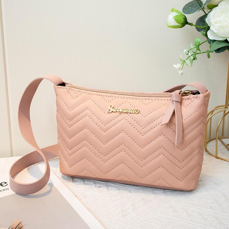 The New Women's Bag Is a Simple Shoulder Bag, a Letter-marked Small Bag, and a Fashionable Wavy Women's Bag.