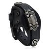 VOQ Retro Multi-layer Cowhide Bracelet Men Creative Design Locomotive Wristband Leather Bracelets Fashion Jewelry