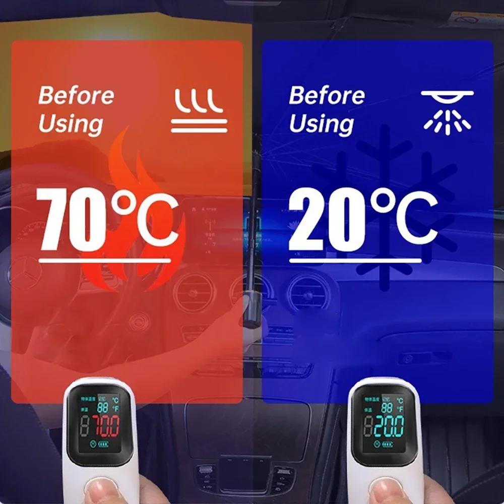 Car Sunshade Car Front Windshield Visor Retractable Easy To Store Portable Sun Protection Heat Insulation Block