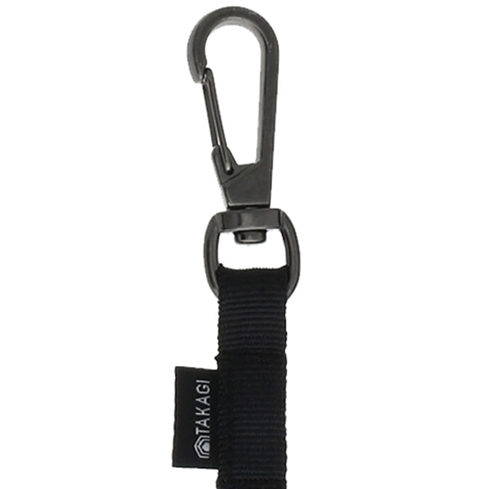 Takagi Fabric Safety Maximum Enhanced Safety with Special Fabric Material Prevents Ideal for Preventing Cord, Black, 3kg, Extension Approx. 1730mm.