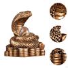 Statua Anno del Serpente Pezzo d'Arte da Collezione Feng Shui per Esposizione da Ufficio