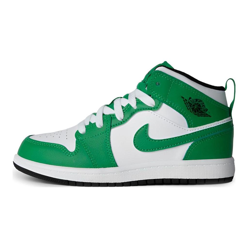 Dětské tenisky Air Jordan 1 Mid PS Lucky Green Černé Bílé DQ8424-301