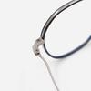 Alloaiweeo [Nose Saddle] Al8205 1811M Nose Saddle Titanium Octagon Black/Silver Eyeglass Frames