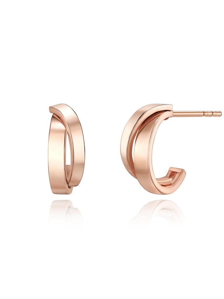 14K Double Line Earrings GI14EE425