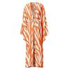 European & American Lace-Up Waist-Tie Long Beach Sun Protection Shirt - Printed Long-Sleeve Women's Cover-Up (23037197)