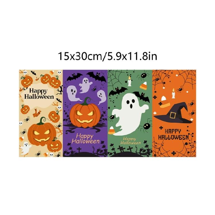 10 Sheets Halloween Sticker Sealing Labels Decorative Sticker School Supplies for Gift Wrapping And Journals
