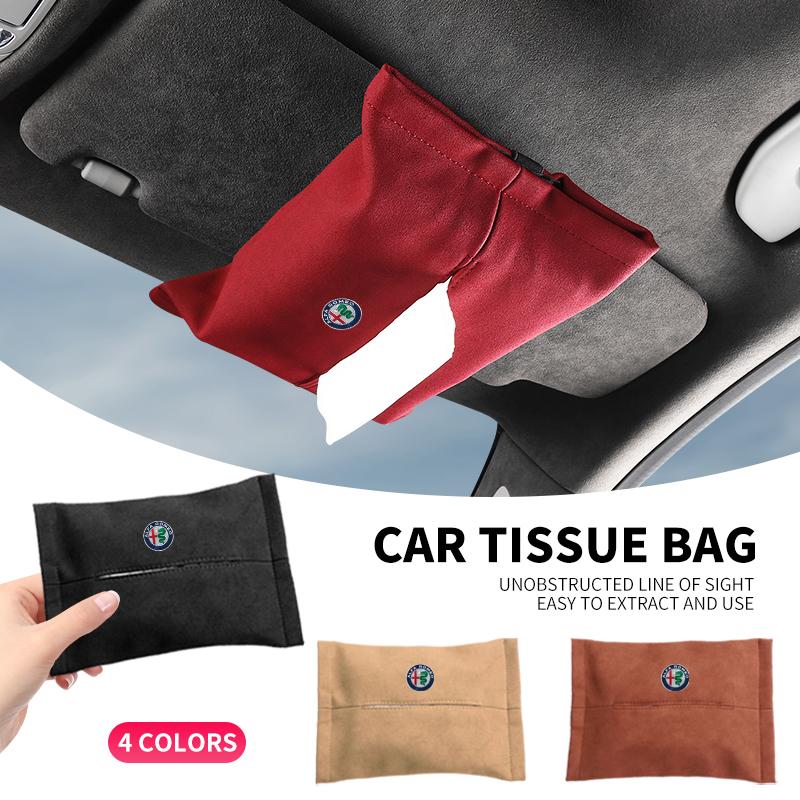 

Car Armrest Seat Back Center Console Tissue Bag For Alfa Romeo Mazda Nissan Skoda Peugeot Citroen LEXUS Dacia Tesla Cadillac Acura коричневий