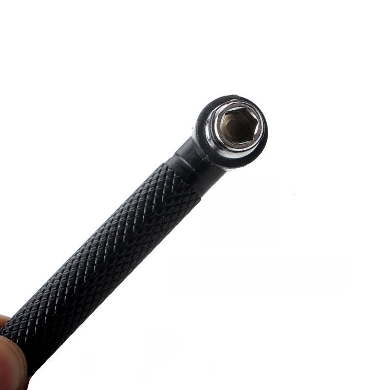 Mini Double-Ended L-Shaped Socket Wrench with 6.35mm Air Screwdriver Extension Rod