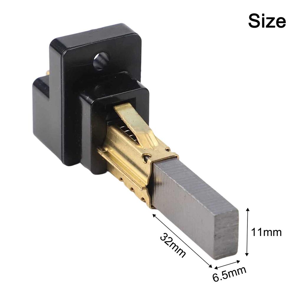 2pcs Vacuum Cleaner Carbon Brush Replacement Kits (Motor Brush Holder) For Multiple Vacuum Cleaners (6.5X11X32mm)