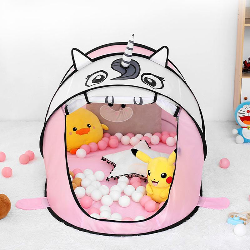 Namiot Pop Up Zabawka Plenerowy Wewnętrzny Siatka Basen z Kulami dla Niemowląt Dropship Przenośny Namiot dla Dzieci Tygrys Kreskówkowe Zwierzę Dziecięcy Domek do Zabawy