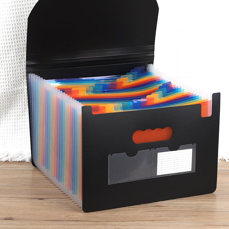 13/25 Pockets Accordian File Folder Expanding File Organizer Filing Box Portable Colorful Paper/Bill/Receipt/Document Holder Quality