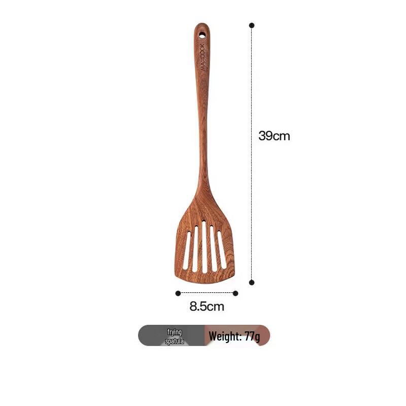 MAXCOOK Ebony Wood Extended Frying Spatula