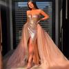 Spring and Suer New Women's Clothing Sexy Bronzing Chest-wrapped Split Dress Evening Dress Dress