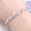 Nine-Turn 925 Sterling Silver-Plated Copper Luck Bead Bracelet for Women - Exquisite Jewelry