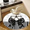 Schwarze Schleife Büro Teppich Stuhlmatten, Heimdekor, Sofateppich, Büroteppich Geschenk für Schlafzimmer, Wohnzimmer, Verschiedene Räume1118018a