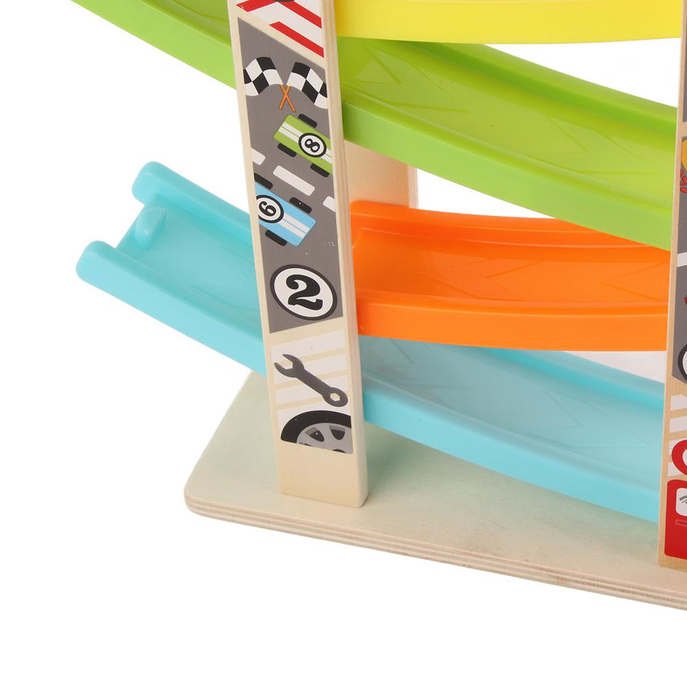 Dětská závodní dráha s rampou, mini autíčko, hračka pro děti, klouzavá dráha, sada autíček pro děti, chlapce, dívky