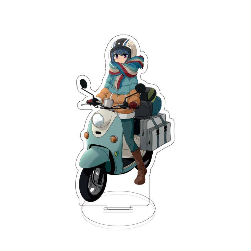 

Swaying Camping, Rin Shizi, Animation Peripheral Standing Cards, Acrylic Standing Cards, New Models, Creative Ornaments *3PCS