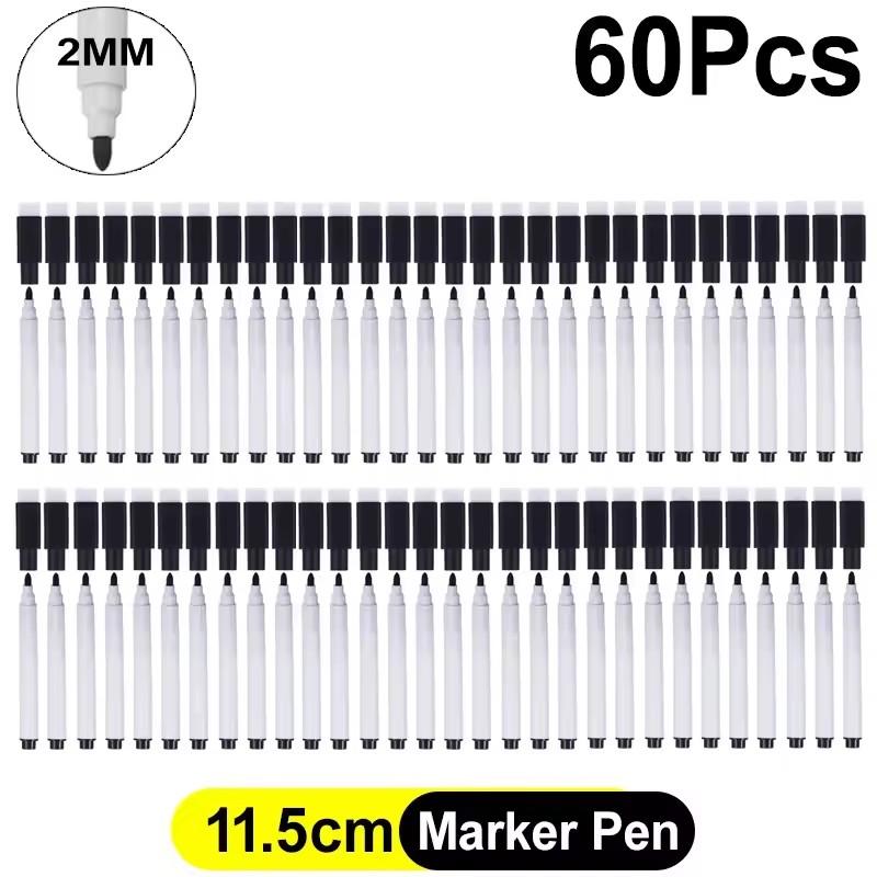 Magnetic Dry Erase Markers with Eraser Cap White Board Marker for Office Whiteboards Drawing Pen Dry Erase with Built-in Eraser